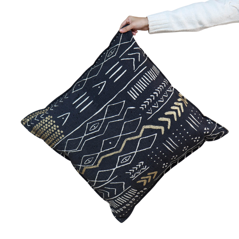 Tribal Motif Floor Cushion Reversible Filled