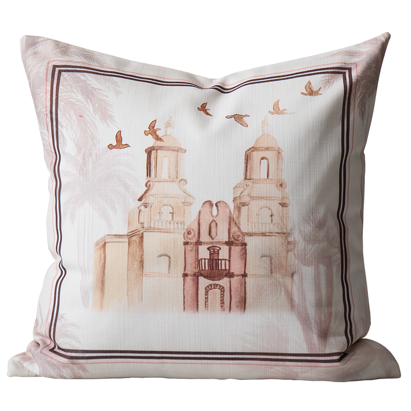 Spanish Palms Basilica Print