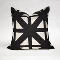 Azalea Applique – Black and white cushion