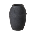 Paper Mache Vase, Black Minimal Shape home decor, flower vases
