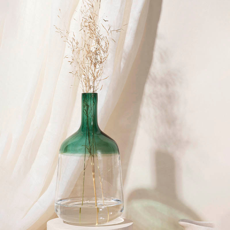 Iris Vase Medium-Teal