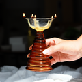 Tall Glass Diya