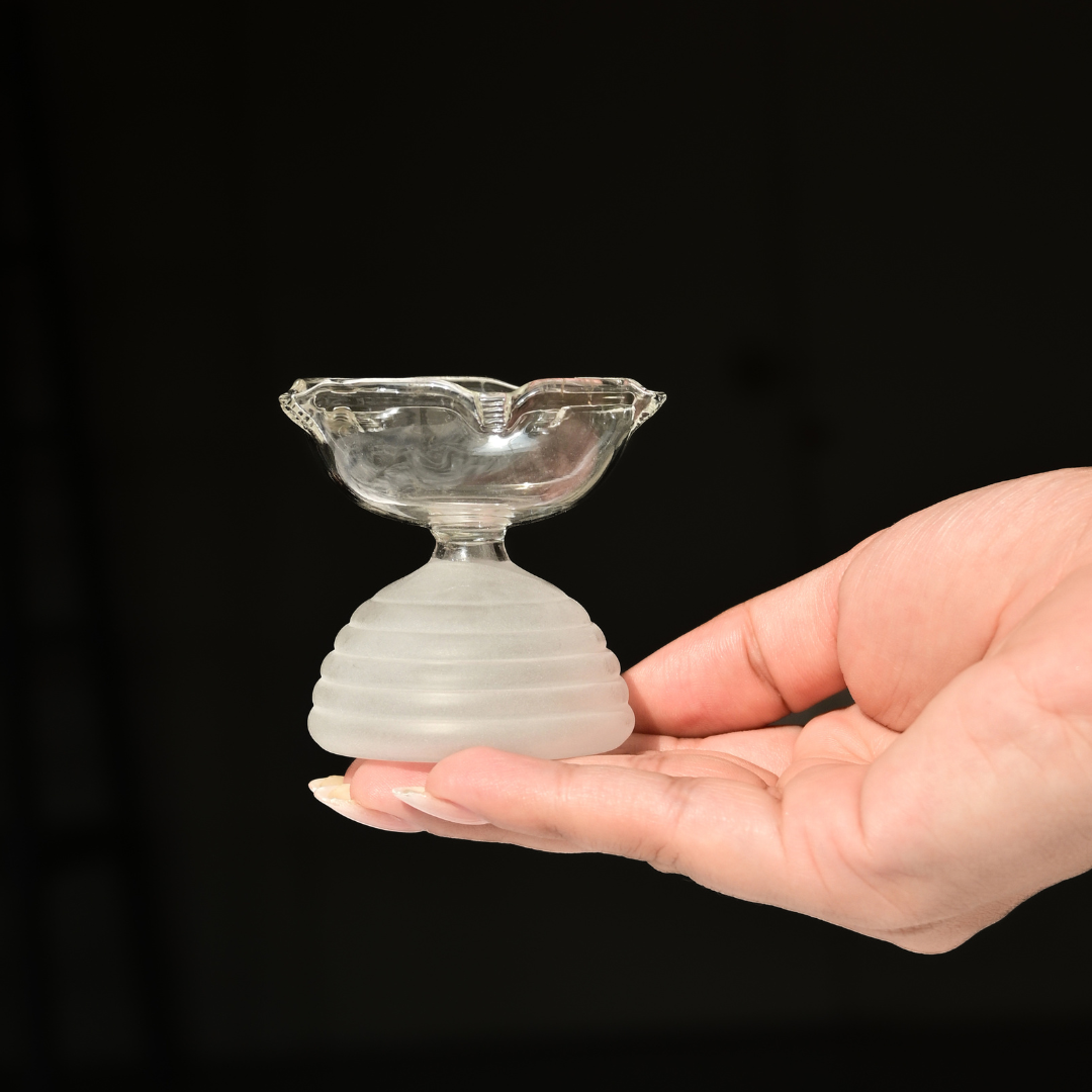 Short Glass Diya