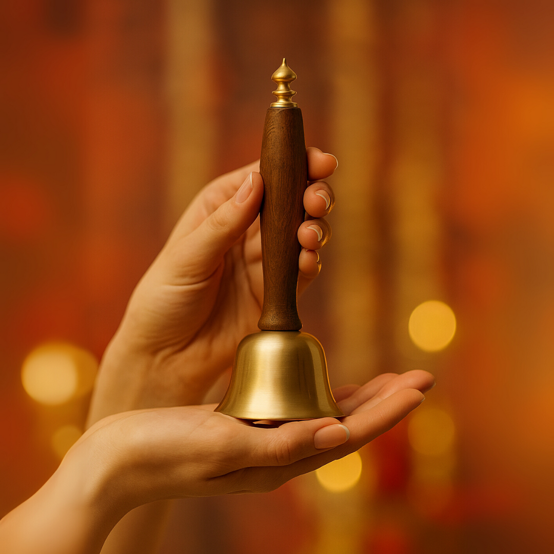 Bell - Brass And Natural Wood