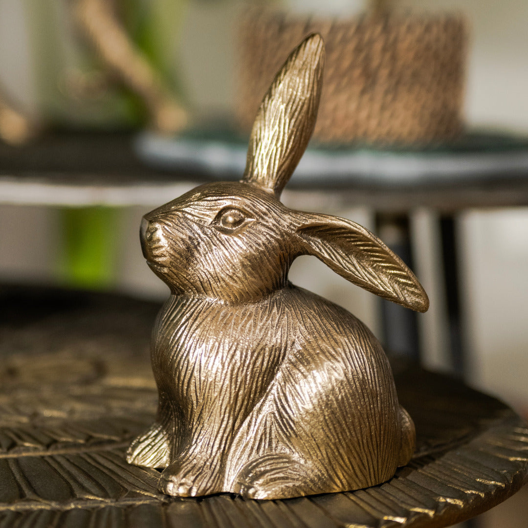 Conejo Ant. Gold Table Decor