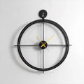 DE104 Minimal Black Metal Wall Clock