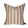 Stripe Embroidered Applique – Brown | 22″