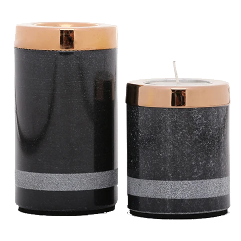 Yin Tealight Towers Set of 2